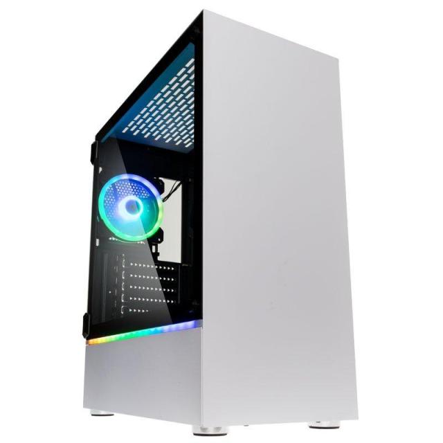 Кутия Kolink Bastion RGB TG Mid-tower White