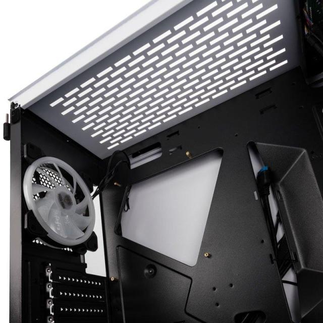 Кутия Kolink Bastion RGB TG Mid-tower White