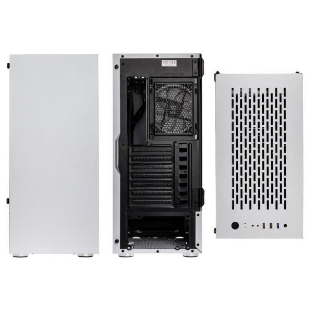 Кутия Kolink Bastion RGB TG Mid-tower White