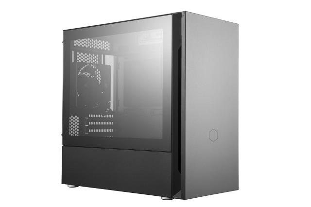 Кутия Cooler Master SILENCIO S400 TG, 1x 3.5mm Headset Jack (Audio+Mic), 1x SD card reader, Mini ITX/Micro ATX, черна