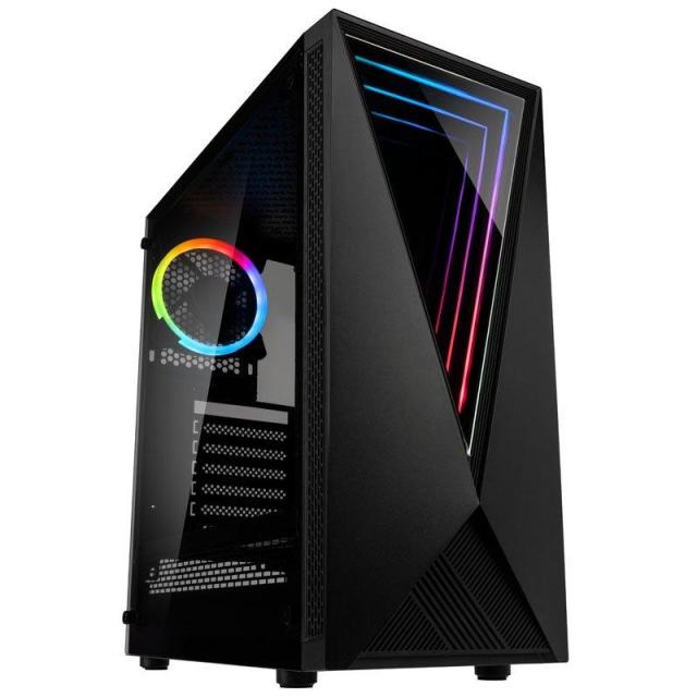 Кутия Kolink VOID RGB, 2x USB 3.0, страничен прозорец, ATX/MiniITX/MicroATX