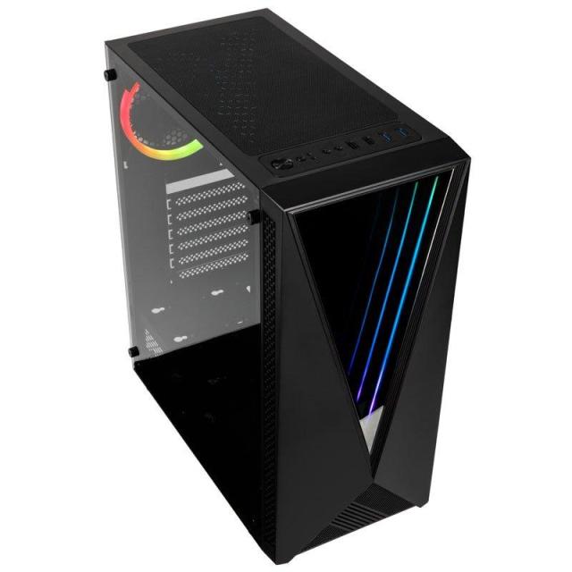 Кутия Kolink VOID RGB, 2x USB 3.0, страничен прозорец, ATX/MiniITX/MicroATX