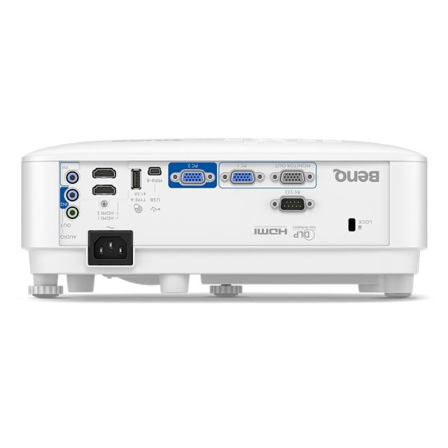 Мултимедиен проектор BenQ MX808STH, Short Throw, DLP, XGA (1024x768), 20 000:1, 3600 ANSI Lumens, Anti-Dust Sensor, VGA, 2xHDMI, VGA out, Audio in/out, RS232, USB (typeA) 5V/1.5A, Speaker 1x10W, Optional interactive kit(PW02/PT12), Optional QCast QP2