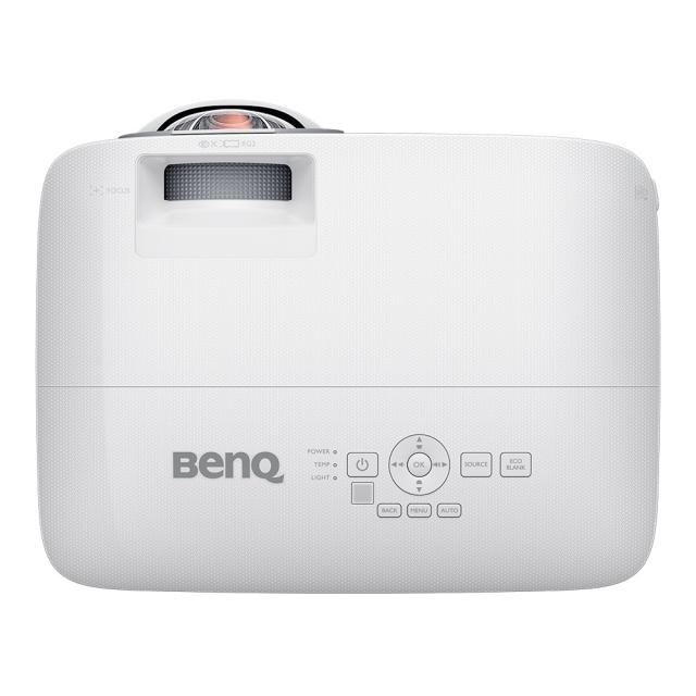 Мултимедиен проектор BenQ MX808STH, Short Throw, DLP, XGA (1024x768), 20 000:1, 3600 ANSI Lumens, Anti-Dust Sensor, VGA, 2xHDMI, VGA out, Audio in/out, RS232, USB (typeA) 5V/1.5A, Speaker 1x10W, Optional interactive kit(PW02/PT12), Optional QCast QP2