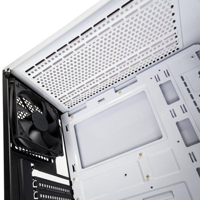 Кутия Kolink Stronghold White TG, Mid-Tower, Бял, GEKL-041