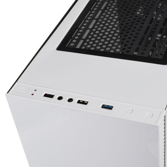 Кутия Kolink Stronghold White TG, Mid-Tower, Бял, GEKL-041