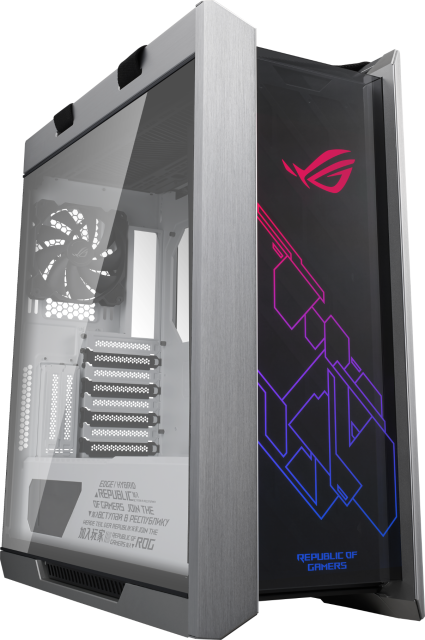 Кутия ASUS ROG Strix Helios White Edition GX601 Aura Sync RGB, ATX/EATX Mid-Tower 