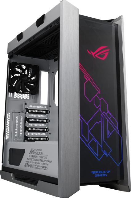 Кутия ASUS ROG Strix Helios White Edition GX601 Aura Sync RGB, ATX/EATX Mid-Tower 