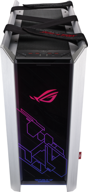 Кутия ASUS ROG Strix Helios White Edition GX601 Aura Sync RGB, ATX/EATX Mid-Tower 