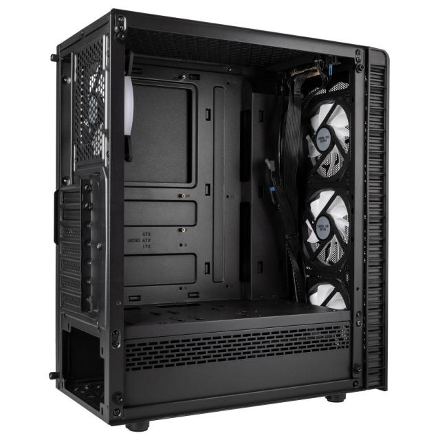 Кутия Kolink Observatory Lite Mesh RGB Mid-Tower, Черен