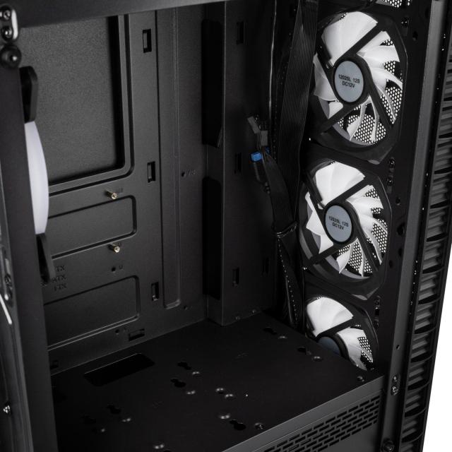 Кутия Kolink Observatory Lite Mesh RGB Mid-Tower, Черен