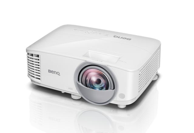 Мултимедиен проектор BenQ MX825ST Short Throw, DLP, XGA (1024x768), 12 000:1, 3300 ANSI Lumens,VGA, HDMI, USB, LAN(RJ45), Speaker, Optional Interactive Kit (PW02/PT12), 3D Ready