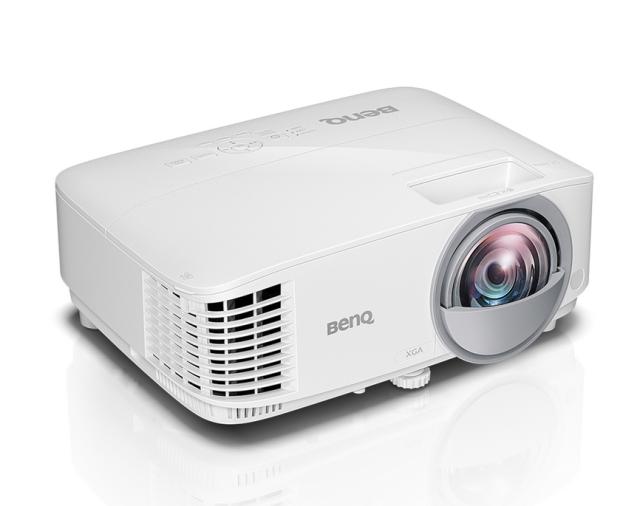 Мултимедиен проектор BenQ MX825ST Short Throw, DLP, XGA (1024x768), 12 000:1, 3300 ANSI Lumens,VGA, HDMI, USB, LAN(RJ45), Speaker, Optional Interactive Kit (PW02/PT12), 3D Ready