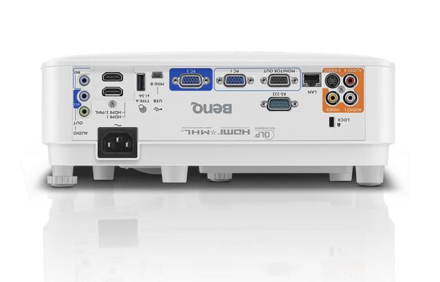 Мултимедиен проектор BenQ MX825ST Short Throw, DLP, XGA (1024x768), 12 000:1, 3300 ANSI Lumens,VGA, HDMI, USB, LAN(RJ45), Speaker, Optional Interactive Kit (PW02/PT12), 3D Ready