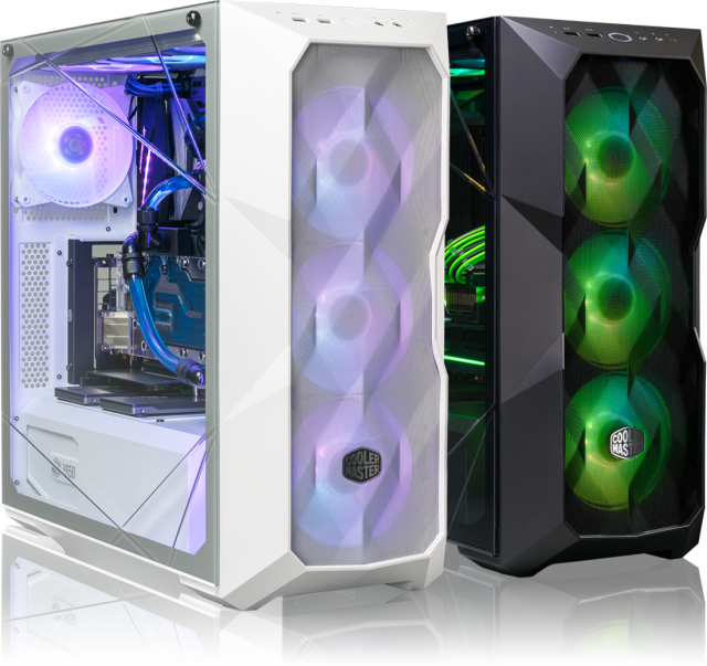 Кутия Cooler Master MasterBox TD500, Mesh, White, ARGB
