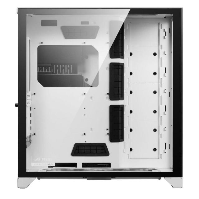 Кутия Lian Li PC-O11 Dynamic XL ROG Certified, 4 x USB 3.0; 1 x HD Audio; 1 x Type-C,  Mid-Tower, Tempered Glass, Бяло