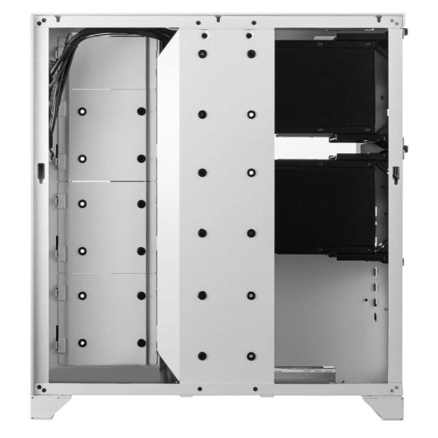 Кутия Lian Li PC-O11 Dynamic XL ROG Certified, 4 x USB 3.0; 1 x HD Audio; 1 x Type-C,  Mid-Tower, Tempered Glass, Бяло