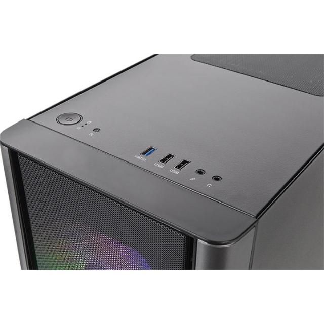 Кутия THERMALTAKE V150 TG ARGB, Micro Tower, Черна