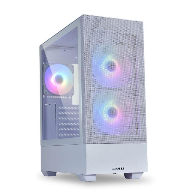 Кутия Lian Li LANCOOL 205 Mesh Mid-Tower, Tempered Glass, Бяло