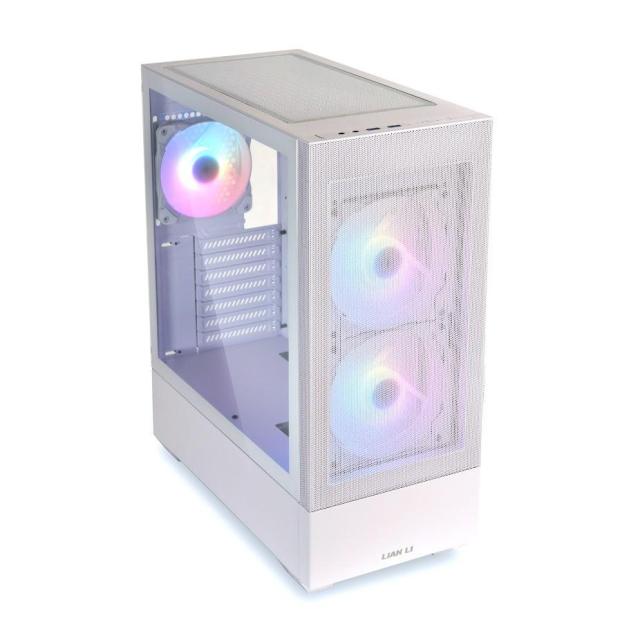 Кутия Lian Li LANCOOL 205 Mesh Mid-Tower, Tempered Glass, Бяло