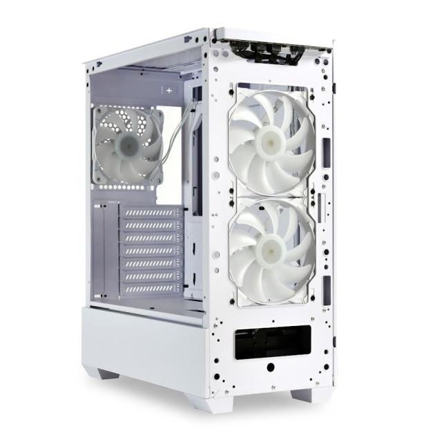 Кутия Lian Li LANCOOL 205 Mesh Mid-Tower, Tempered Glass, Бяло