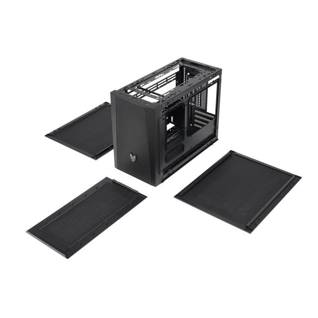 Кутия FSP CST350 Plus Mini-tower, Черен