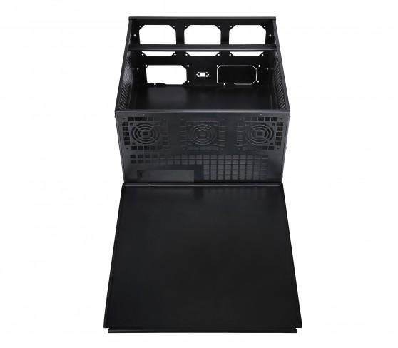 Кутия SPIRE RACKSPER 6U PRO, За комуникационен шкаф, Без захранване, Черен