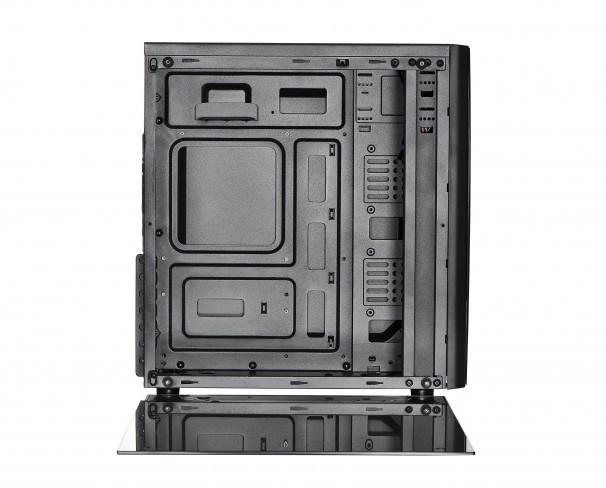 Кутия SPIRE 7022 RGB, Без захранване, 2 x USB 2.0, 1 x USB 3.0, Черен