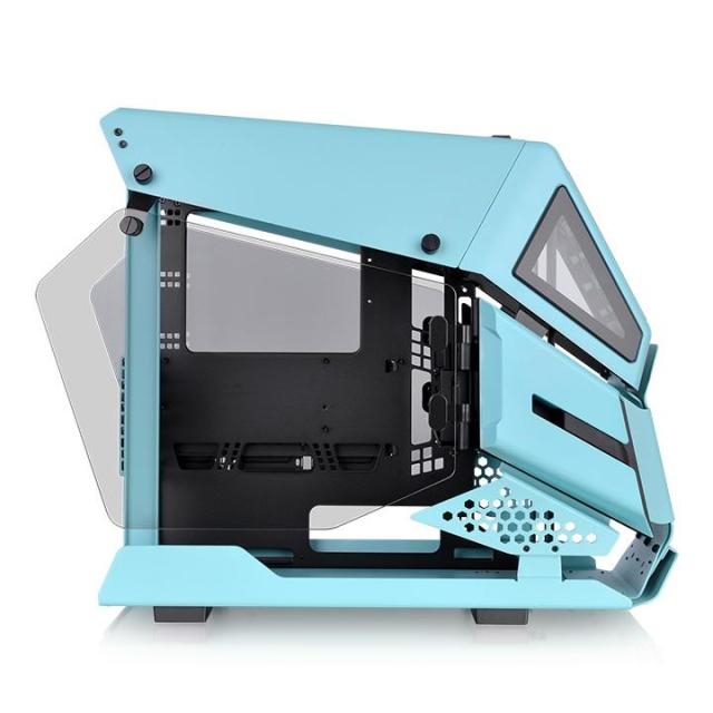 Кутия Thermaltake AH T200 TG Turquoise mATX Mini Tower