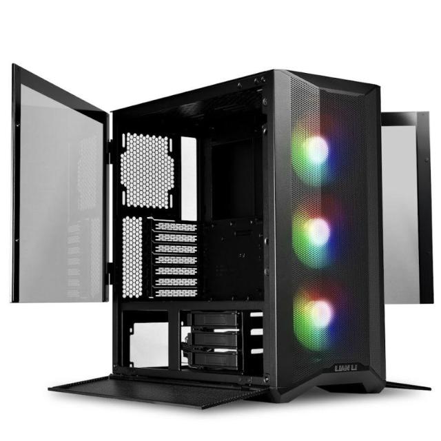 Кутия Lian Li LANCOOL II Mesh C Mid-Tower, Tempered Glass, DRGB, Черно