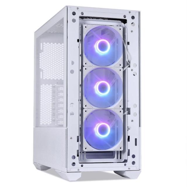 Кутия Lian Li LANCOOL II Mesh C Snow Mid-Tower, Tempered Glass, DRGB, Бял
