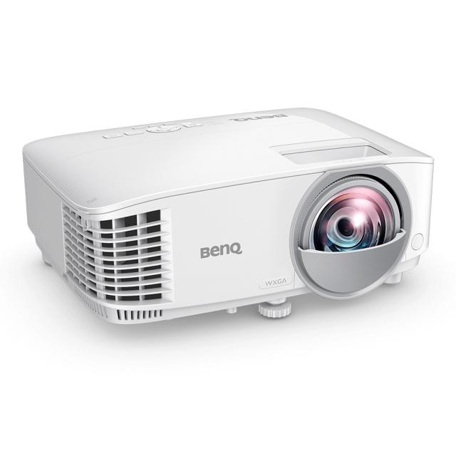 Мултимедиен проектор BenQ MW809STH, DLP, WXGA (1280x800), Short-throw (87"@0.91m), 12,000:1, 3600 AL, 10W Speaker, HDMI 1.4a, USB A 5V/1.5A, Audio in x2, Audio out, up to 15,000 hrs lamp life, Optional interactive kit(PW02/PT12), 2.8kg, White