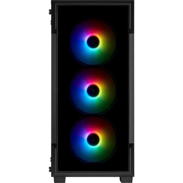 Кутия Corsair iCUE 220T RGB Smart Mid Tower, Tempered Glass, Черно