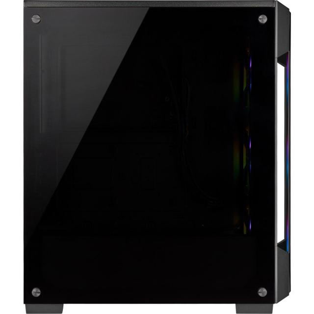 Кутия Corsair iCUE 220T RGB Smart Mid Tower, Tempered Glass, Черно