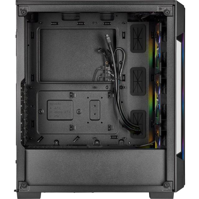 Кутия Corsair iCUE 220T RGB Smart Mid Tower, Tempered Glass, Черно