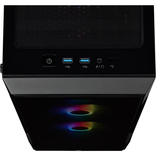 Кутия Corsair iCUE 220T RGB Smart Mid Tower, Tempered Glass, Черно