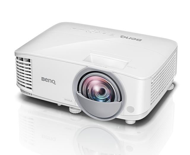 Мултимедиен проектор BenQ MW826ST Short Throw, DLP, WXGA(1280x800), 20 000:1, 3400 ANSI Lumens, VGA, HDMI, USB, LAN RJ45, Speaker, Optional Interactive Kit (PW02/PT12), 3D Ready
