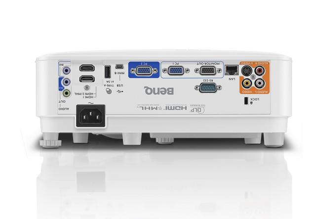 Мултимедиен проектор BenQ MW826ST Short Throw, DLP, WXGA(1280x800), 20 000:1, 3400 ANSI Lumens, VGA, HDMI, USB, LAN RJ45, Speaker, Optional Interactive Kit (PW02/PT12), 3D Ready