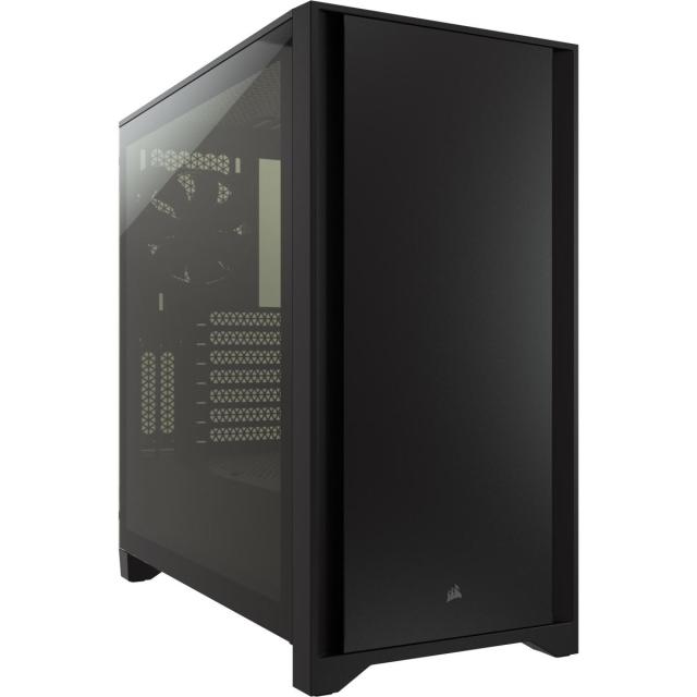 Кутия Corsair 4000D Mid Tower, Tempered Glass, Черно