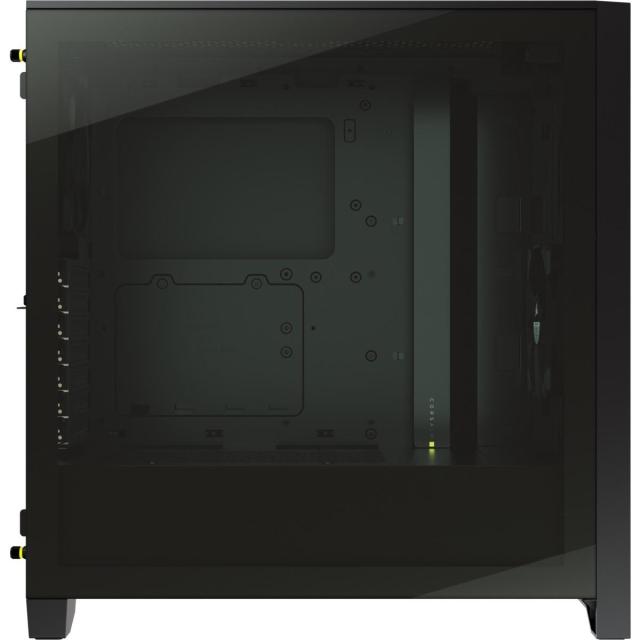 Кутия Corsair 4000D Mid Tower, Tempered Glass, Черно