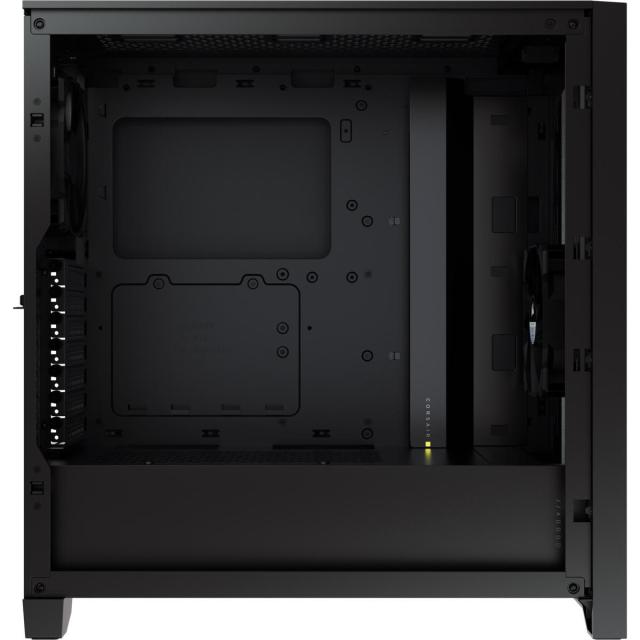 Кутия Corsair 4000D Mid Tower, Tempered Glass, Черно