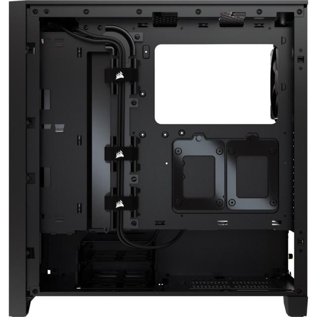 Кутия Corsair 4000D Mid Tower, Tempered Glass, Черно