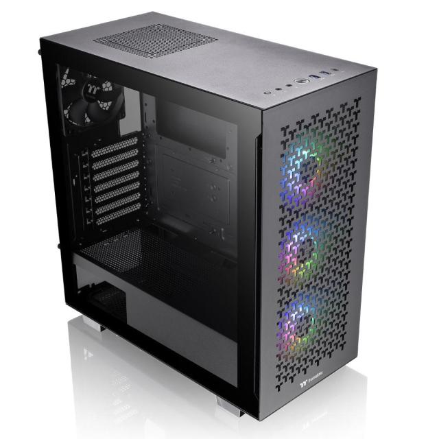 Кутия Thermaltake V350 TG Air ARGB, Tempered Glass, Mid-Tower, Black