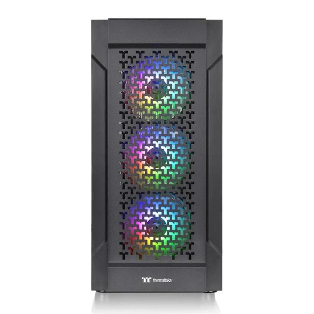 Кутия Thermaltake Versa T27 TG ARGB, Tempered Glass, Mid-Tower, Black