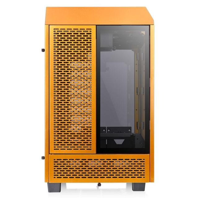 Кутия Thermaltake The Tower 100 TG ARGB, Tempered Glass, Mini-Tower, Metallic Gold