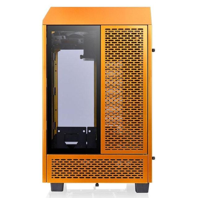 Кутия Thermaltake The Tower 100 TG ARGB, Tempered Glass, Mini-Tower, Metallic Gold