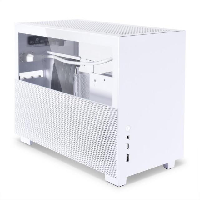 Кутия Lian Li Q58X4 PCIE 4.0 TG White ITX Mini Tower