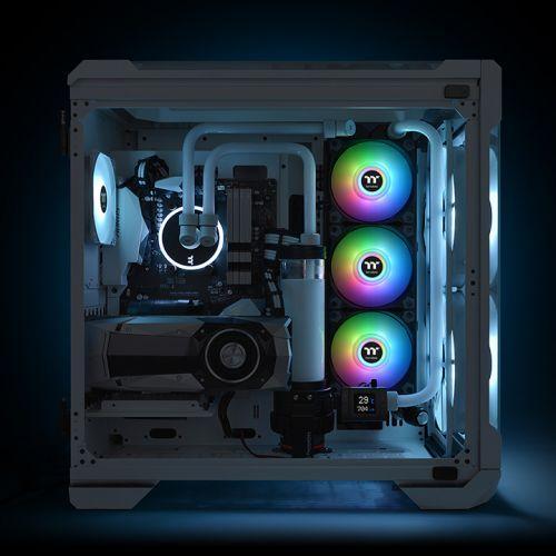 Вентилатори Thermaltake Pure Duo 140mm, 14 ARGB Sync Radiator 2-Fan Компелкт Черно