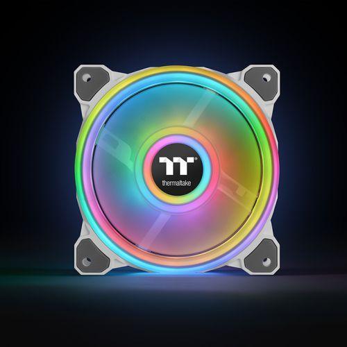 Вентилатори Thermaltake Riing Quad 12 RGB Radiator Fan TT Premium Edition 3 Броя  - Бяло с включен контролер