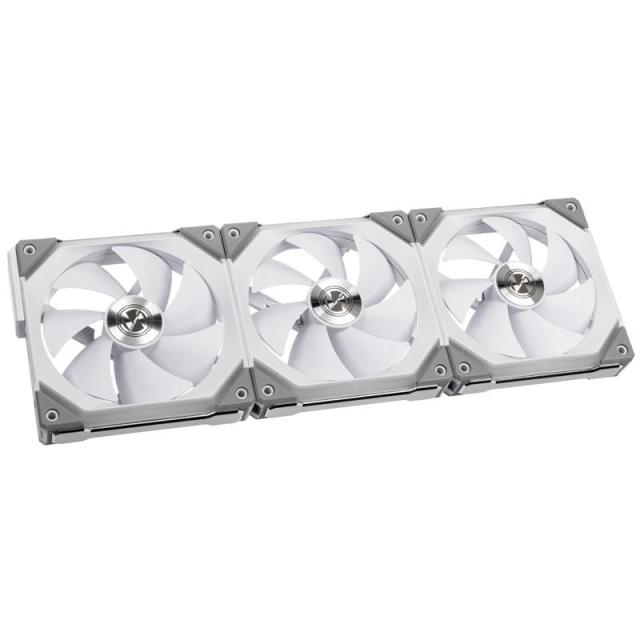 Вентилатори Lian Li UNI SL120, ARGB, 3 Fan комплект, с включен контролер, Бял